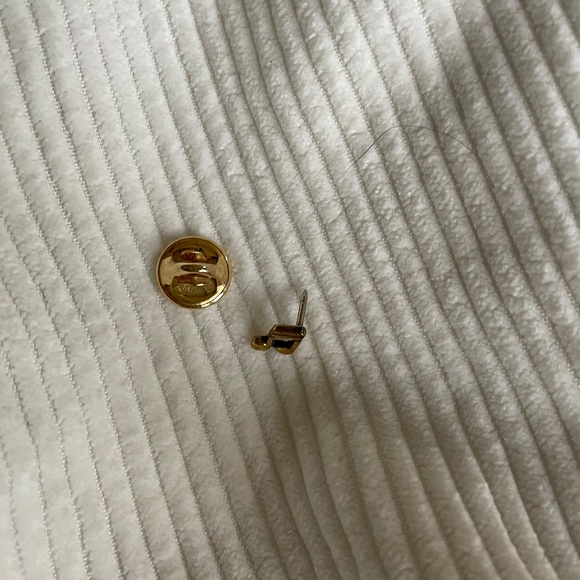 Vintage 90s Music Note Bronze for Denim Jacket Pin - Picture 2 of 2